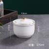 Olla de Cerámica Comercial Shaxian con Tapa para Una Persona Vajilla Dorada Moon Center Suplemento Olla de Sopa de Porcelana Fina
