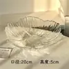 Prato de Frutas de Vidro, Luxo Leve, High-End, para Uso Doméstico, Mesa de Centro da Sala de Estar, Sensação de Alta Classe, Cesta Exquisita de Cristal para Exibir Doces e Lanches