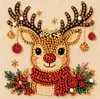 Kit DIY de Pintura de Diamante 5D de Natal da Amazon com Pérolas Papai Noel com Borda Impressa Decoração Feita à Mão