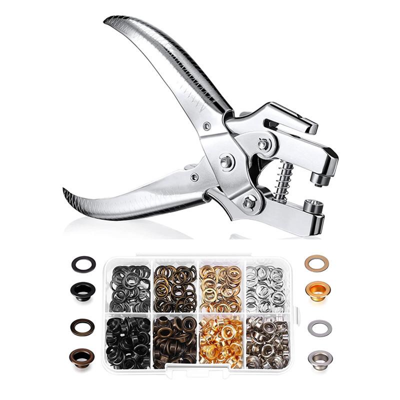 200套5mm4色气眼含钳子