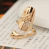 Anillo para uña de moda coreana personalidad libélula flor diamante brillante directo de fábrica