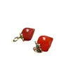 Ágata Pêssego DIY Colar Pulseira Pingente Brincos Pêssego Acessórios Pingente Ágata Pêssego Joias no Atacado em Estoque