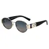Ps33237 Gafas de Sol Polarizadas Estilo Nuevo, Gafas Pequeñas Ovaladas Europeas y Americanas, Personalizadas, Modernas, Versátiles, Redondas, Gafas de Sol de Gama Alta