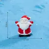 Nuevo producto transfronterizo: lindas figuras y accesorios de dibujos animados de Santa Claus, decoraciones DIY de paisajes en miniatura, pequeños adornos de escritorio