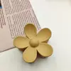 Presilha de Cabelo Flor Metalizada Média Transfronteiriça para a Parte de Trás da Cabeça, Grampo de Cabelo, Presilha para a Parte de Trás da Cabeça, Acessório de Cabelo Pinça Tubarão Feminina Atacado