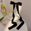 Grampo de Cabelo com Laço de Fita Longa Estilo Zhang Bichen para Mulheres, Presilha Estilo Fada para a Parte de Trás da Cabeça