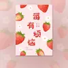 Tarjeta de regalo de mano de cosas buenas de frutas de dibujos animados creativos tarjeta de buena suerte segura alegría tarjeta de buena suerte de caqui y cacahuete