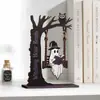 Fantasma Arrepiante no Balanço Estante de Livros Fantasma de Madeira Lendo Balanço - Um Presente para Amantes de Livros