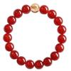 Pulseras de Ágata Roja Auténtica al por Mayor para Mujer, Pulseras de Cuentas de Transferencia de Cristal para Hombre, Regalos de Joyería