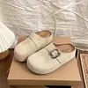 Sapatos Birkenstock da Moda com Solado Grosso para Mulheres 2026 Outono Nova Chegada Chinelos Confortáveis Simples Fechados Antiderrapantes Aumentadores de Altura