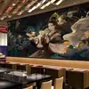 Papel Pintado de Hada Voladora 5D de Dunhuang Estilo Chino Restaurante Sala de Té Centro Comercial Papel Pintado Hotel Estilo Chino Tienda de Antigüedades Mural