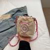 2025 Nueva Bolsa para Teléfono Móvil Tela de Nylon Bolsa Cruzada Bordada de Rosquilla Nylon Outdoor Viaje Linda Bolsa de Hombro