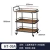 Carrito de Comedor Comercial KTV de Hotel de Tres Niveles de Acero Inoxidable y Vidrio Carrito para Bebidas Carrito de Entrega de Comida para Salones Privados de Restaurante Carrito de Mano para Pasteles