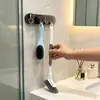 Cepillo para grietas de baño, extensible, un imprescindible para limpiar inodoros, cepillo de suelo de mango largo para llegar a cada rincón