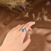 Anillo de Plata S925 Rey Ciervo Dorado Diseño Vintage Old Fashionistas Estrella Dorada Anillo Ajustable para Hombre y Mujer Productos Nuevos