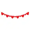 Suministro Exclusivo Transfronterizo de Banderines para el Día de San Valentín Qixi, Decoraciones para Centros Comerciales, Guirnaldas de Amor de Fieltro, Adornos Colgantes para Uso Interior en Qixi