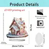 Producto Nuevo Transfronterizo Soporte Acrílico 2D Manzana Creativa Decoración de Mesa de Entrada para el Hogar Sala de Estar Decoraciones Navideñas