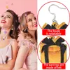 Pendientes de Año Nuevo Plateados, Decoraciones para Fiesta de Fin de Año, Accesorios para Fotos, Pendientes Colgantes de Fuegos Artificiales Estrella, Pendientes Sencillos Festivos