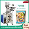 Equipamento de embalagem com enchimento automático de nitrogênio para alimentos aerados Máquina de distribuição de partículas de lanche de nozes Maquinário de embalagem de pipoca