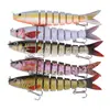 Isca dura de plástico 13,5 cm 18,8 g multi-seção, isca biônica de oito seções, conjunto de iscas artificiais para pesca de longa distância