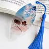 Estilo chino estética antigua hoja venas marcapáginas estudiantes usan marcapáginas para conmemorar clásico creativo exquisito regalo de graduación