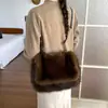 2026 Nuevo Bolso de Cadena de Felpa Otoño Invierno para Mujer Bolso Retro de Piel Sintética de Piel Bolso Cruzado con Solapa de Gran Capacidad
