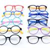 Cientos de monturas de gafas para niños tr90 miopía infantil marco de gafas de silicona suave código de tamaño retro marco lote mixto ligero