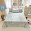 Sábanas de Cama de Algodón Puro, Sábanas Ajustables, Sábanas de Cama Frescas Pequeñas, Juego de Tres Piezas, Sábanas de Cama para Dormitorio de Estudiantes Nuevos de Primavera y Verano, Fundas de Almohada
