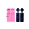 Brincos de alienígena chaveiro de silicone molde de gota epóxi joias artesanais DIY