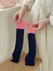 Calcetines Apilables Ioulor Estilo Coreano Bloques de Color Borde Fruncido, Finos Transpirables Sin Costuras Doble Aguja para Primavera y Verano, Calcetines sin Pie, Venta al por Mayor