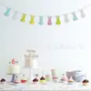 Coelhinho da Páscoa Rabo de PomPom Bandeirola Festa Reunião Aniversário Decoração Suprimentos Crianças Atmosfera Fundo Decoração