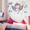 Pegatinas de pared autoadhesivas para decoración del hogar, dormitorio, porche, mariposa, unicornio, arcoíris, comercio exterior, venta al por mayor transfronteriza