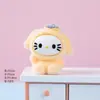Nuevos adornos pequeños de resina con flocado de dibujos animados lindos, artículos decorativos, juguetes creativos de moda, figuras lindas, accesorios para manualidades