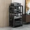 Estante amplificador multicapa doméstico espaciado ajustable soporte máquina de vesícula biliar móvil gabinete HIFI pie de altavoz audio estante