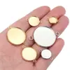 10 peças/pacote transfronteiriço Amazon aço inoxidável Pedra do Tempo bandeja dupla para pendurar DIY brincos pingente acessórios de joias