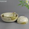 [Oferta especial diaria] Cuenco de porcelana de imitación para el hogar, tamaño A5, cuenco de arroz, cuenco pequeño para sopa, cuenco para cena, cuenco para sopa, vajilla.