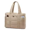 Bolsa de Trabalho Grande Feminina de Penas Leve Bolsa Tote de Viagem com Zíper Bolsa Tote Leve Fofa