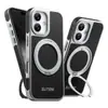 Funda para iPhone 18 Pro Max con Carga Inalámbrica, Succión Magnética, Soporte Giratorio 360°, Hebilla de Anillo, Funda de Cuero