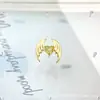 Pendientes de Aleación de Titanio F136 Corazón de Ángel Ala de Zirconia G23 Titanio Rosca Interna Joyería para Piercing de Labio Cabeza