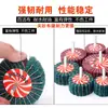Broca Esmerilhadeira com Esponja Abrasiva de 6mm, Roda de Lixa Tipo Abas, Cabeça de Polimento para Aço Inoxidável, Roda de Desenho de Fio, Cabeça de Esmerilhamento de Fibra de Nylon