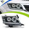 Adecuado para la modificación del conjunto de faros de Hilux VIGO 2012-2014 con luces de circulación diurna LED y intermitentes secuenciales