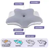 Almofada de Núcleo de Espuma de Memória Borboleta Coluna Cervical Almofada Borboleta Memória Hotel Rebote Proteção do Pescoço Dormir Anti-Ácaro Respirável