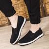Zapatos de tela antiguos de Beijing de verano para hombre, suela de res, un pedal, suela plana, antideslizantes, estilo militar.
