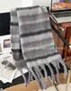 Bufanda Gruesa Cálida para Mujer en Invierno, Bufanda de Mohair Verde de Gama Alta Imitación Cachemir, Alargada Suave y Cera Pareja