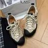 Versão em couro de boi escalada em rocha cor de bloco retrô sapatos de treino alemães femininos 2026 outono novo sapatos esportivos casuais sapatos Forrest Gump