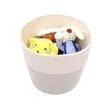 Nova cesta de armazenamento de fio de algodão estilo fresco simples caixa de sundries armazenamento cesta de sundries cesta de armazenamento de mesa trançada comércio exterior