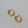 Pendientes de moda con personalidad de nicho europeo y americano, con anillo simple, envueltos en espiral, con micro circonitas brillantes para mujer