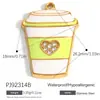 Accesorios de Joyería de Acero Inoxidable Transfronterizos Aceite Goteando Corazón Grande Sombrero de Vaquero Fruta con Diamante Estrella de Mar Colgante para Collar DIY
