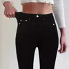 Jeans Skinny Stretch Multicor Transfronteiriço Europeu e Americano Cintura Alta Slim Fit Calça Lápis Levanta Bumbum Calça Lápis Jeans