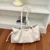 Bolsa de mão plissada digital em PU de alta qualidade e moda para mulheres, nova coleção 2026, bolsa de ombro moderna, bolsa de axila, adequada para o trajeto e uso diário